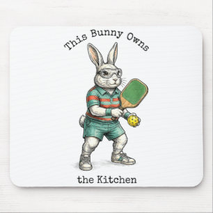 Osterhase-Pickleball-Spieler, dieser Hase besitzt Mousepad
