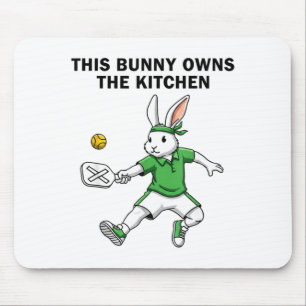 Osterhase-Pickleball-Spieler, dieser Hase besitzt Mousepad