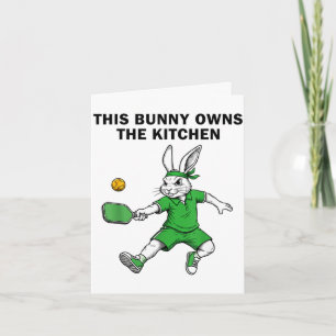 Osterhase-Pickleball-Spieler Ostern dieser Hase be Karte