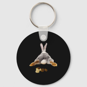 Osterhase Po Butt Schwanz Lustiger Poop Jelly Bean Schlüsselanhänger