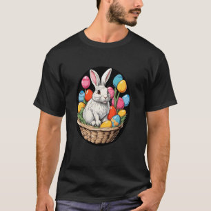 Osterhase Pop Art - Süßer weißer Hase mit Farbe T-Shirt