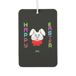 Osterhase Portrait Rectangle Air Freshener Autolufterfrischer