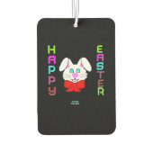 Osterhase Portrait Rectangle Air Freshener Autolufterfrischer (Rückseite)