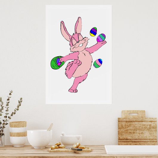 Osterhase Poster (Küche)