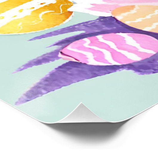 Osterhase Poster (Ecke)