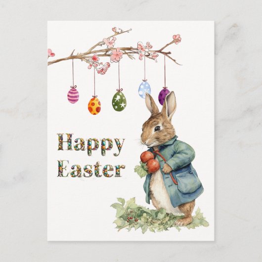Osterhase postkarte (Vorderseite)