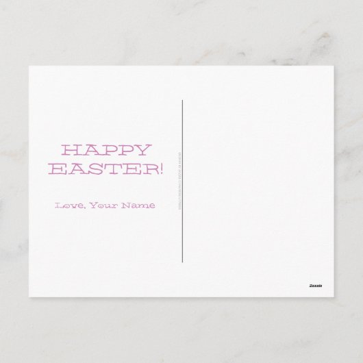 Osterhase Postkarte (Rückseite)