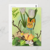 Osterhase Postkarte (Vorne/Hinten)