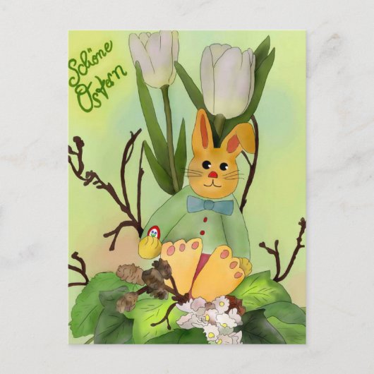 Osterhase Postkarte (Vorderseite)