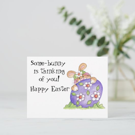 Osterhase Postkarte (Stehend Vorderseite)