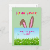 Osterhase Postkarte (Vorne/Hinten)
