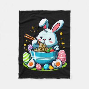 Osterhase Ramen Kawaii Japanische Nudeln Frauen Ki Fleecedecke