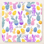 Osterhase Rechteckiger Pappuntersetzer (Vorderseite)