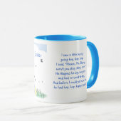 Osterhase Reim-Kaninchen Illustration Tasse (VorderseiteRechts)