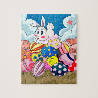 Osterhase Riesenei Berg Puzzle