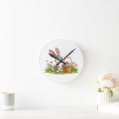 Osterhase Runde Wanduhr (Zuhause)