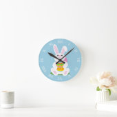 Osterhase Runde Wanduhr (Zuhause)