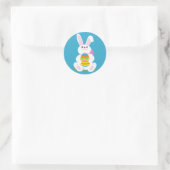 Osterhase Runder Aufkleber (Tasche)