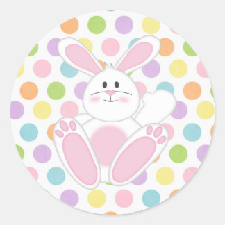 Osterhase Runder Aufkleber
