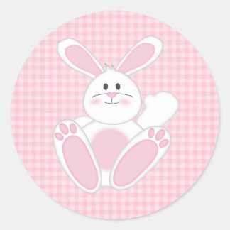 Osterhase Runder Aufkleber