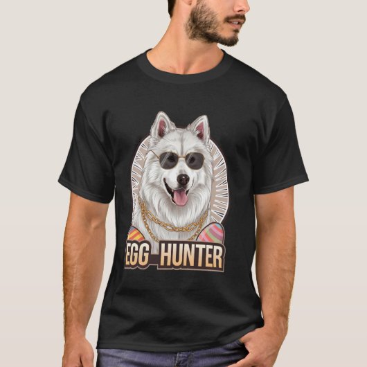 Osterhase Samoyed Egg Hunter Hund Lover T-Shirt (Vorderseite)