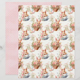 Osterhase-Schabblonenpapier im Vintage-Stil