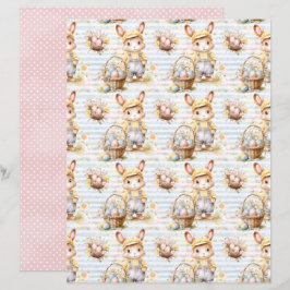 Osterhase-Schabblonenpapier im Vintage-Stil