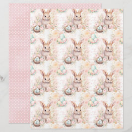Osterhase-Schabblonenpapier im Vintage-Stil