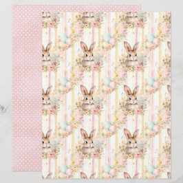 Osterhase-Schabkunstpapier im Vintage-Stil