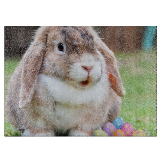 Osterhase Schneidebrett (Vorderseite)