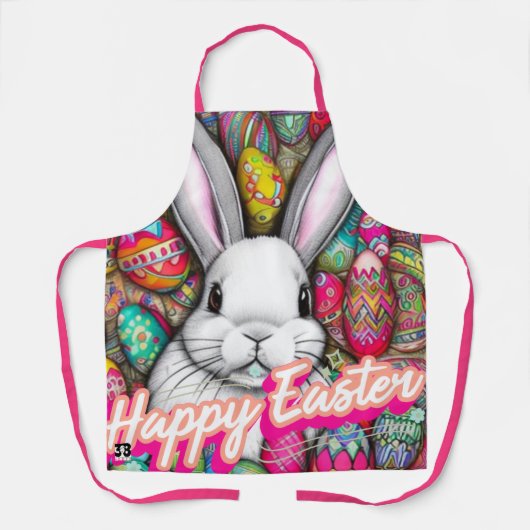 Osterhase Schürze (Vorderseite)