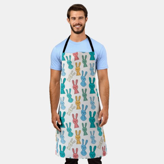 Osterhase Schürze (Getragen)