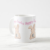 Osterhase Schwanz Kaffee Tasse (Vorderseite Links)