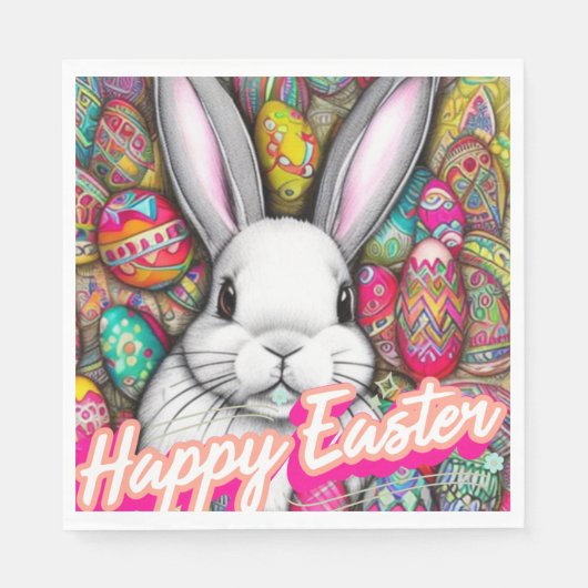 Osterhase Serviette (Vorderseite)