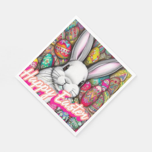 Osterhase Serviette (Ecke)