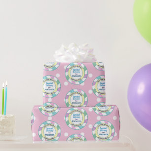 Osterhase-Sonderlieferung rosa Punkte Geschenkpapier