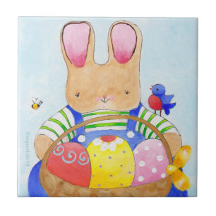 Osterhase Sonnenkachel Fliese