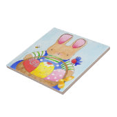 Osterhase Sonnenkachel Fliese (Seite)