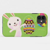 Osterhase spielerisch mit gemalten Eiern Case-Mate iPhone Hülle (Rückseite (Horizontal))