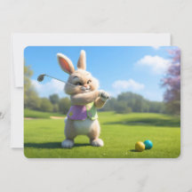 Osterhase spielt Golf in der Lowcountry