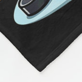 Osterhase spielt Hockey Fleecedecke (Ecke)