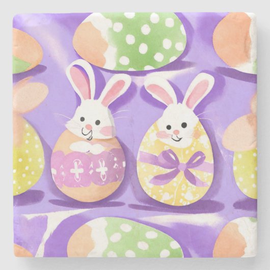 Osterhase Steinuntersetzer (Vorderseite)