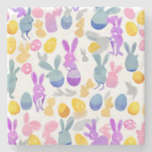 Osterhase Steinuntersetzer (Vorderseite)