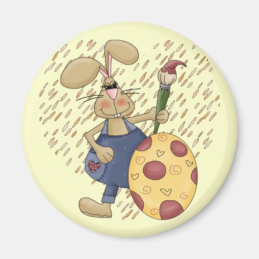 Osterhase T Shirts und Geschenke Magnet (Vorne)