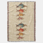 Osterhase Tanzende Eier Decke (Vorderseite Vertikal)