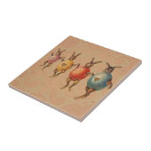 Osterhase Tanzende Eier Fliese (Seite)