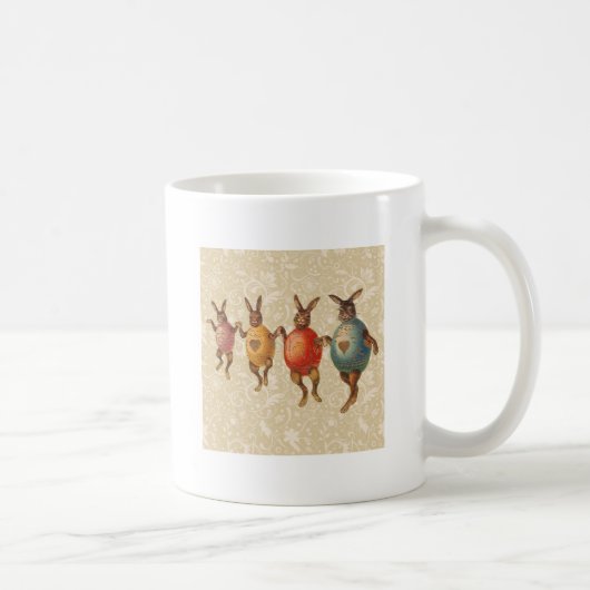 Osterhase Tanzende Eier Kaffeetasse (Rechts)
