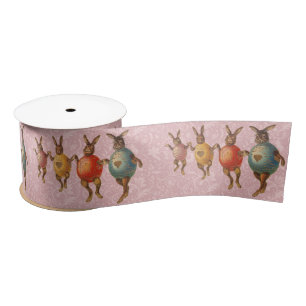 Osterhase Tanzende Eier Satinband