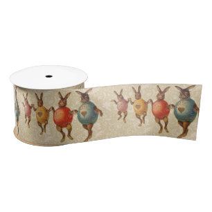 Osterhase Tanzende Eier Satinband