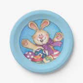 Osterhase - Teller auf Papier (Vorderseite)